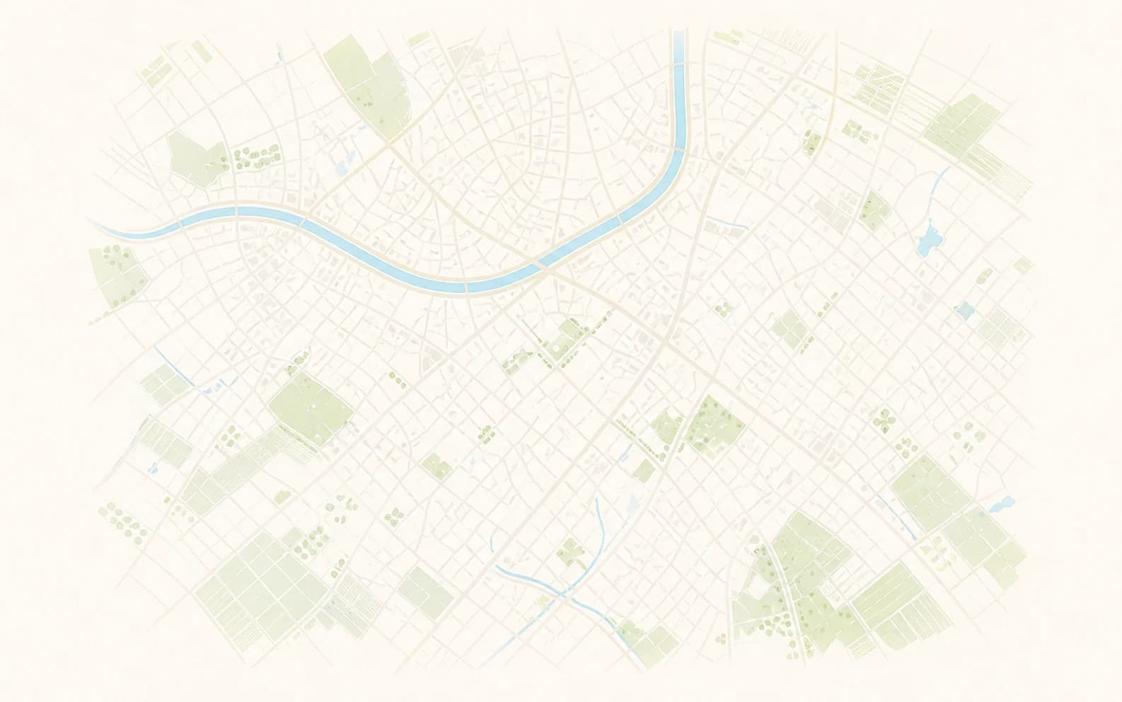 まちの農園位置を示す地図イラスト